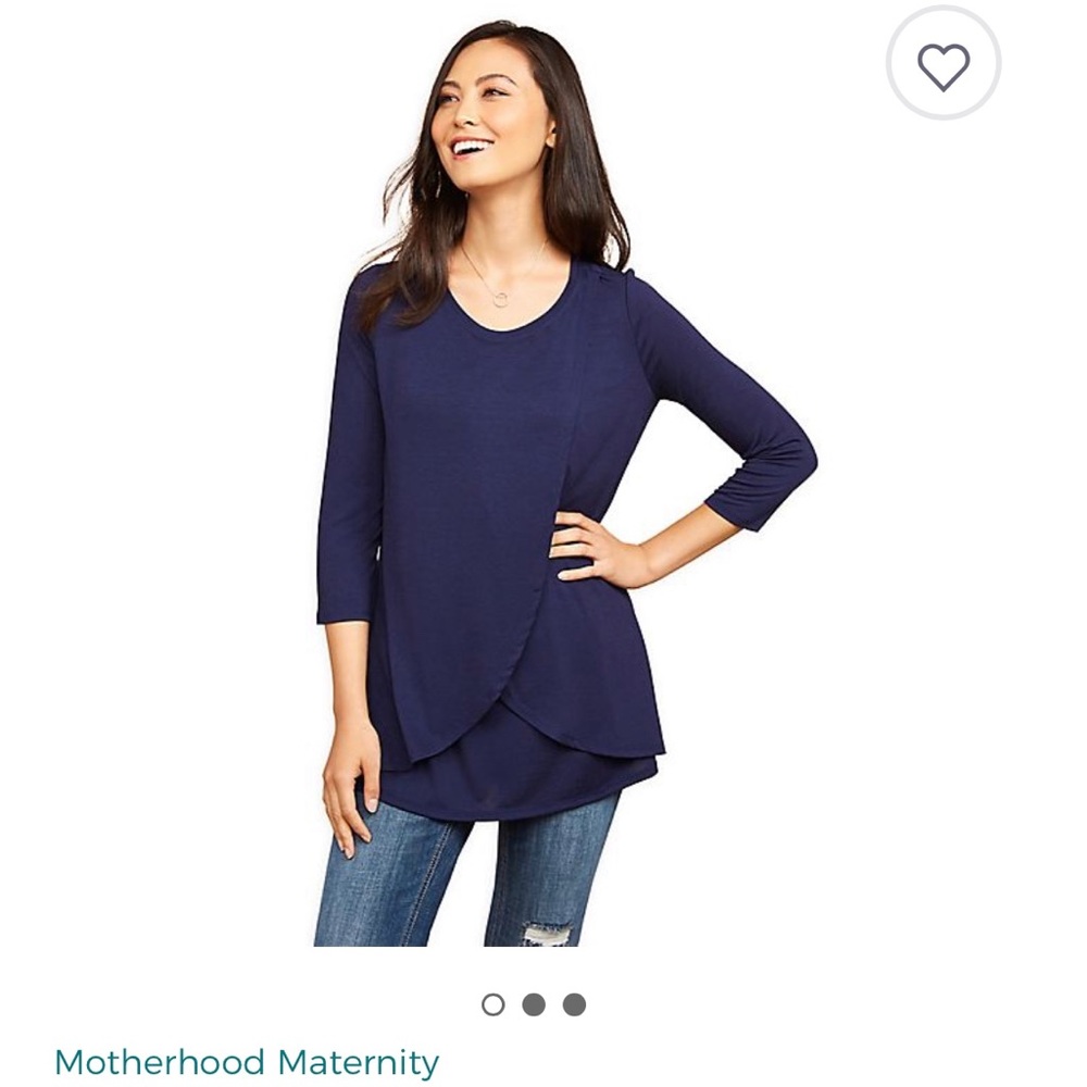 Motherhood Maternity Tulip 3/4 nursing tops
